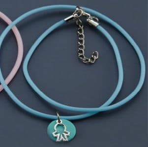 Witness pins necklace with charm 25pcs / Μαρτυρικά κολιε με γούρι 25τμχ.