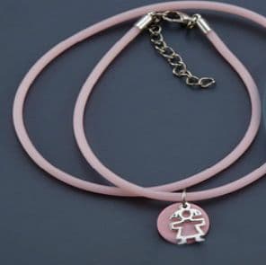 Witness pins necklace with charm 25pcs / Μαρτυρικά κολιέ με γούρι 25τμχ