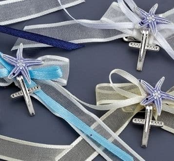 Witness pins starfish and cross 50pcs / Μαρτυρικά αστερίας και σταυρός 50τμχ