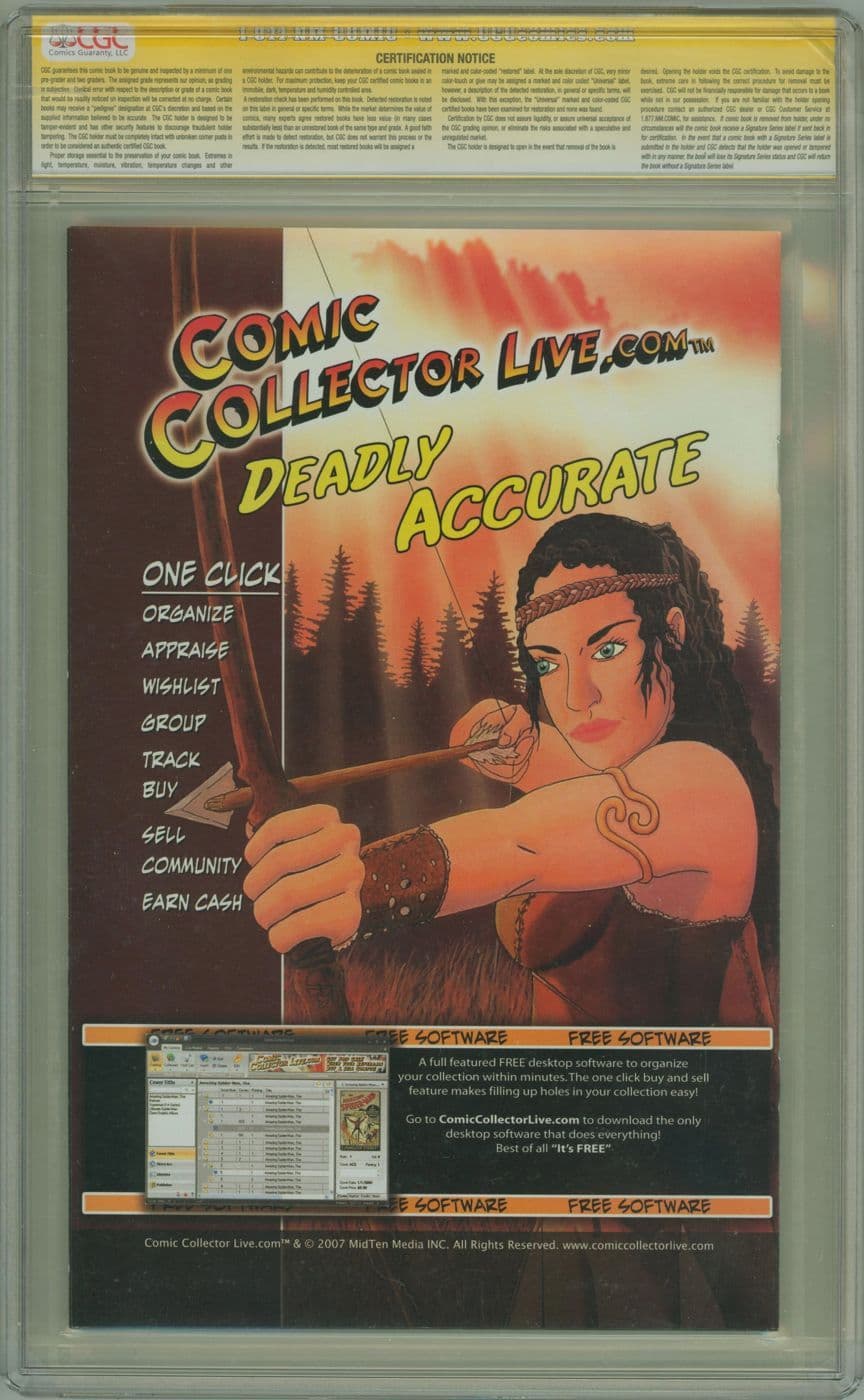 Marvel Zombies Vs Army Of Darkness 2 CGC 9 6 Signature Series Signed