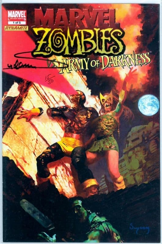 Marvel Zombies vs Army of Darkness 1 Variant Dynamic Forces Signed