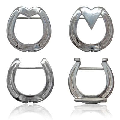 Jim Blurton Clydesdale, Heart Bar, Roadster & Straight Bar Horse Shoe Belt Buckle