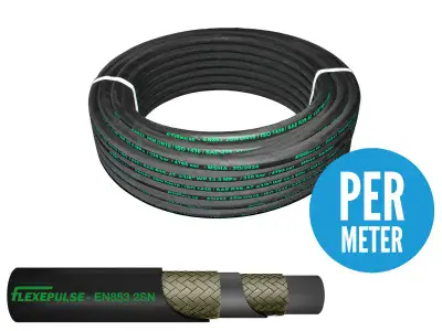 2 Wire Braided Hydraulic Hose - 2SN