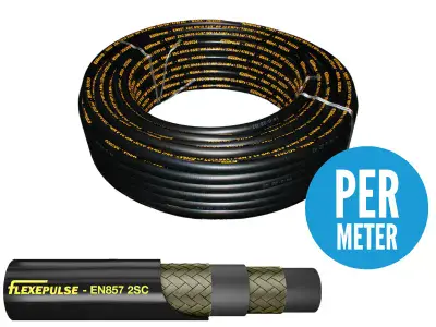 2 Wire Compact Braided Hydraulic Hose - 2SC