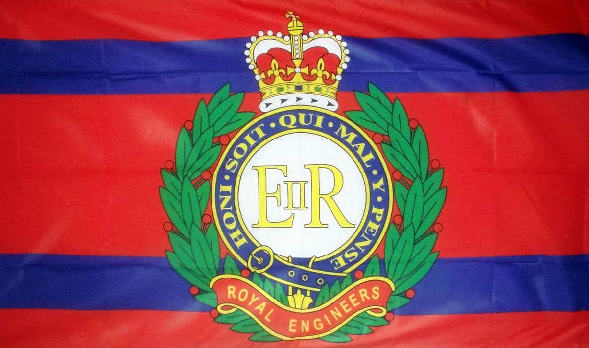 BRITISH ROYAL ENGINEERS - 5 X 3 FLAG