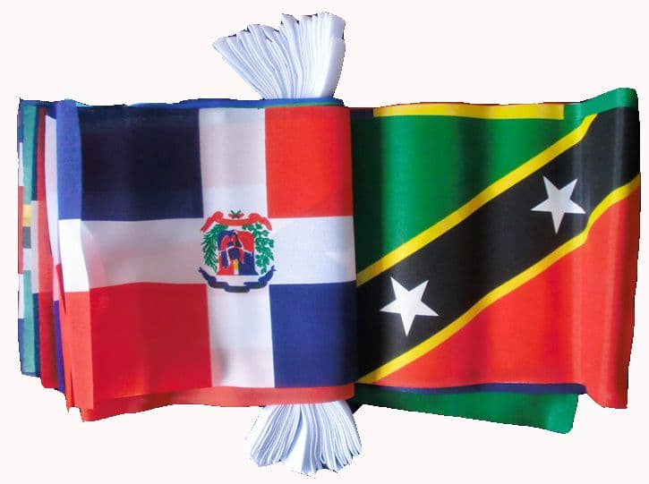 CARIBBEAN MULTI NATION BUNTING 9 METRES 30 FLAGS