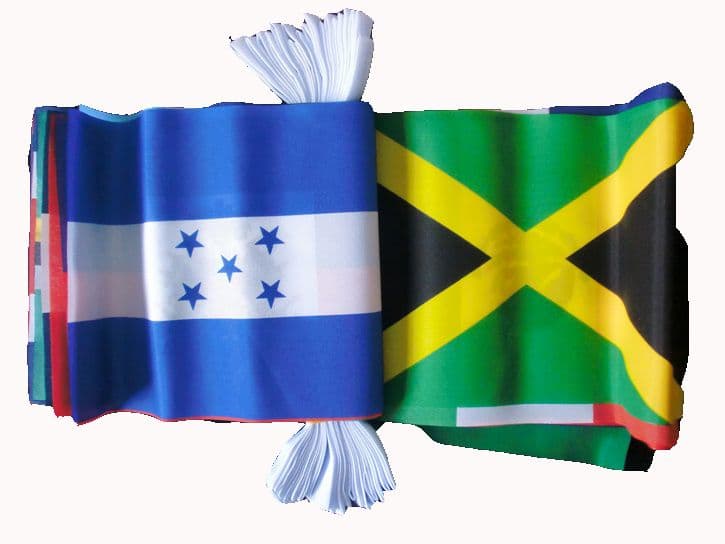 CARIBBEAN MULTI NATION BUNTING 9 METRES 30 FLAGS