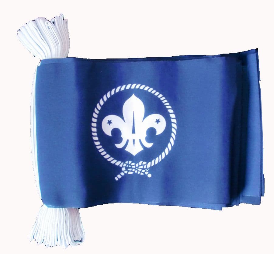 SCOUTS BLUE BUNTING - 9 METRES 30 FLAGS