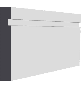 10MM GROOVE 1 SQUARE MDF SKIRTING BOARD | MDF Store