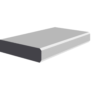 Bevel Small 2 MDF Window Board -  18 mm thick | MDF Store