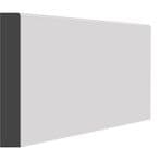 BULLNOSE SMALL MDF SKIRTING BOARD