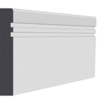 GROOVE 2 BULLNOSE MDF SKIRTING BOARD