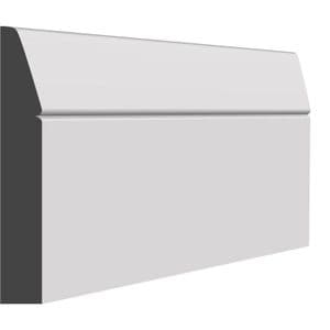 ROUNDED CHAMFER V-GROOVE MDF SKIRTING BOARD | MDF Store