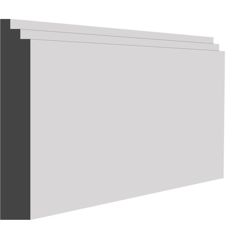 STEPPED DOUBLE MINI MDF SKIRTING BOARD MDF Store