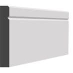 V-GROOVE 1 BEVEL MDF SKIRTING BOARD