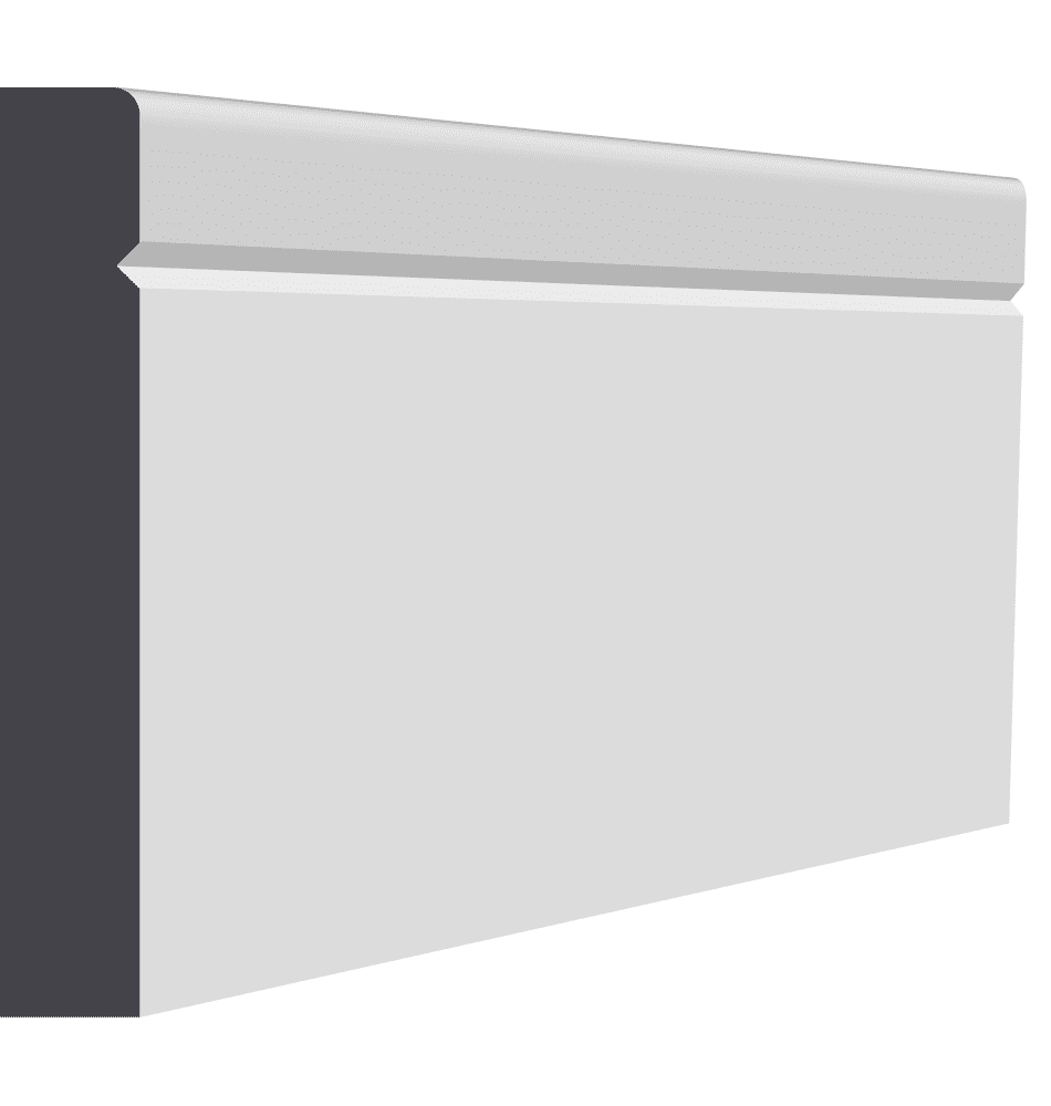 VGROOVE 1 BULLNOSE MDF SKIRTING BOARD MDF Store