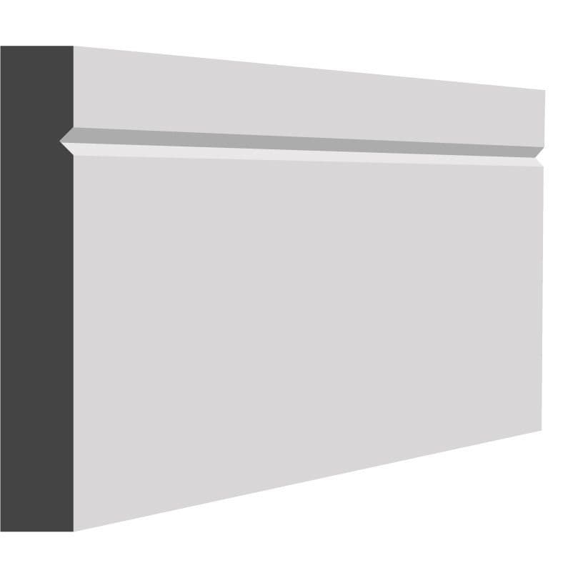 VGROOVE 1 SQUARE MDF SKIRTING BOARD MDF Store