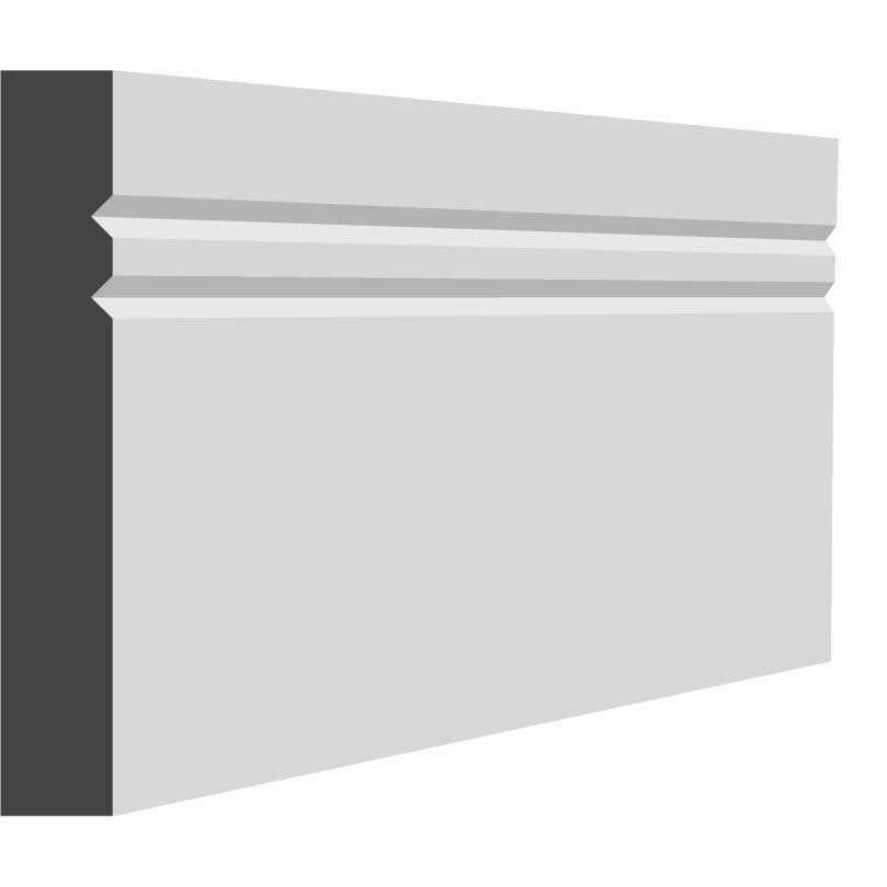 VGROOVE 2 SQUARE MDF SKIRTING BOARD MDF Store