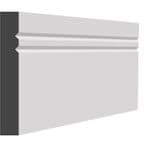 V-GROOVE 2 SQUARE MDF SKIRTING BOARD