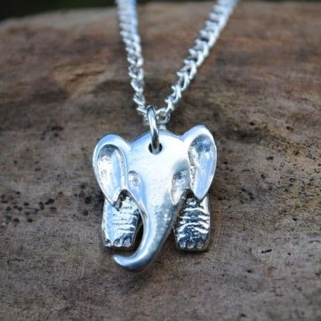 3D Elephant pendant necklace P59