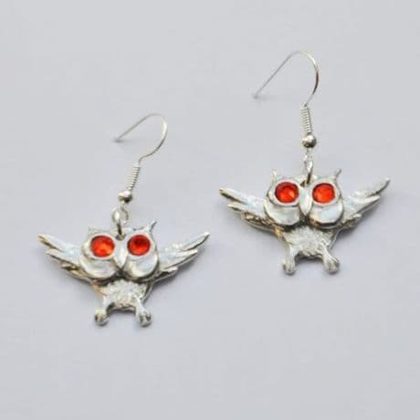3D Owl earrings E106