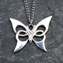 Celtic butterfly pendant necklace P15