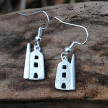 Cornish tin mine earrings E84