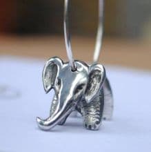 Elephant hoop earrings E59