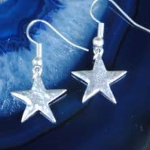 Hammered Star earrings E53