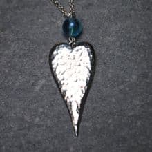Long heart pendant necklace P54