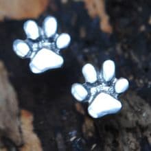 Pawprint stud earrings E55