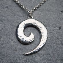 Wave spiral pendant P52