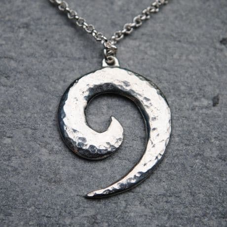 Wave spiral pendant P52