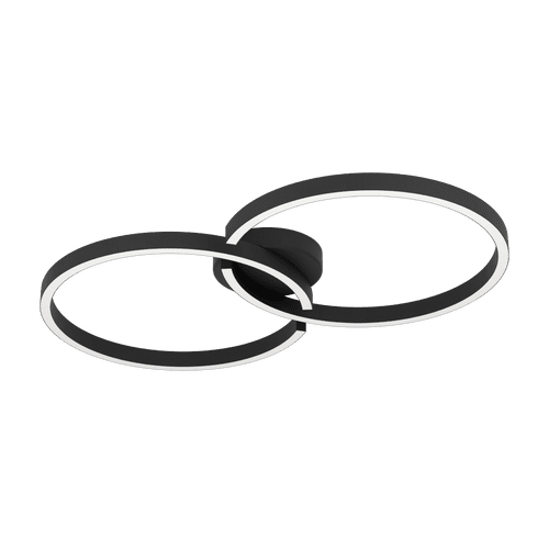 Eglo AMANDOLO ceiling light aluminium, steel black / plastic white 900955 UK By Massive Lighting