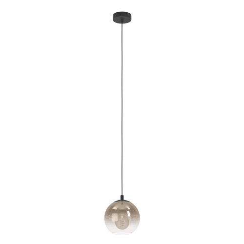 Eglo ARISCANI 1 pendant light steel black / glass vaporized copper-coloured 901923 UK By Massive