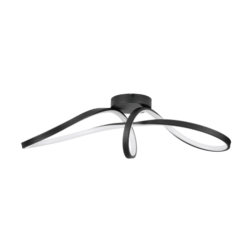 Eglo CALAROSSA-Z ceiling light aluminium, steel black / plastic white 901158 UK By Massive Lighting