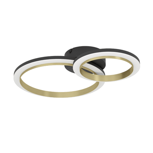 Eglo CALLIERA ceiling light steel, plastic black, brass / plastic white 901223 UK By Massive