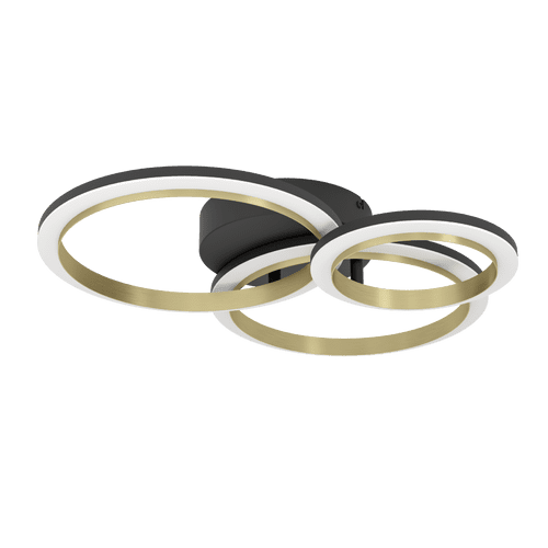 Eglo CALLIERA ceiling light steel, plastic black, brass / plastic white 901224 UK By Massive