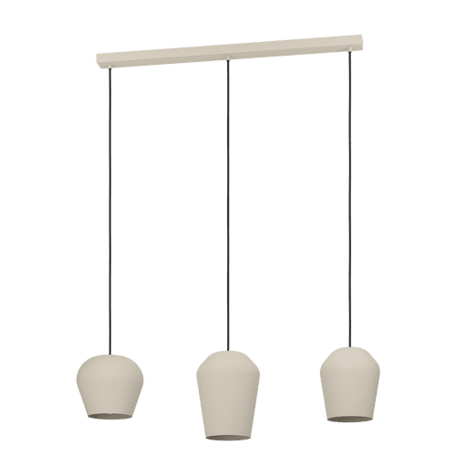 Eglo CAMBAITO pendant light steel sandy 900143 UK By Massive Lighting