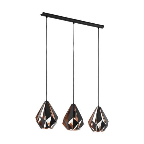 Eglo Carlton 1 Pendant Light 49991 EU By Massive Lighting