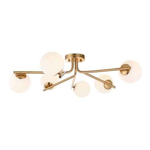 Endon Aaron 6lt Semi flush 118651 By Massive Lighting