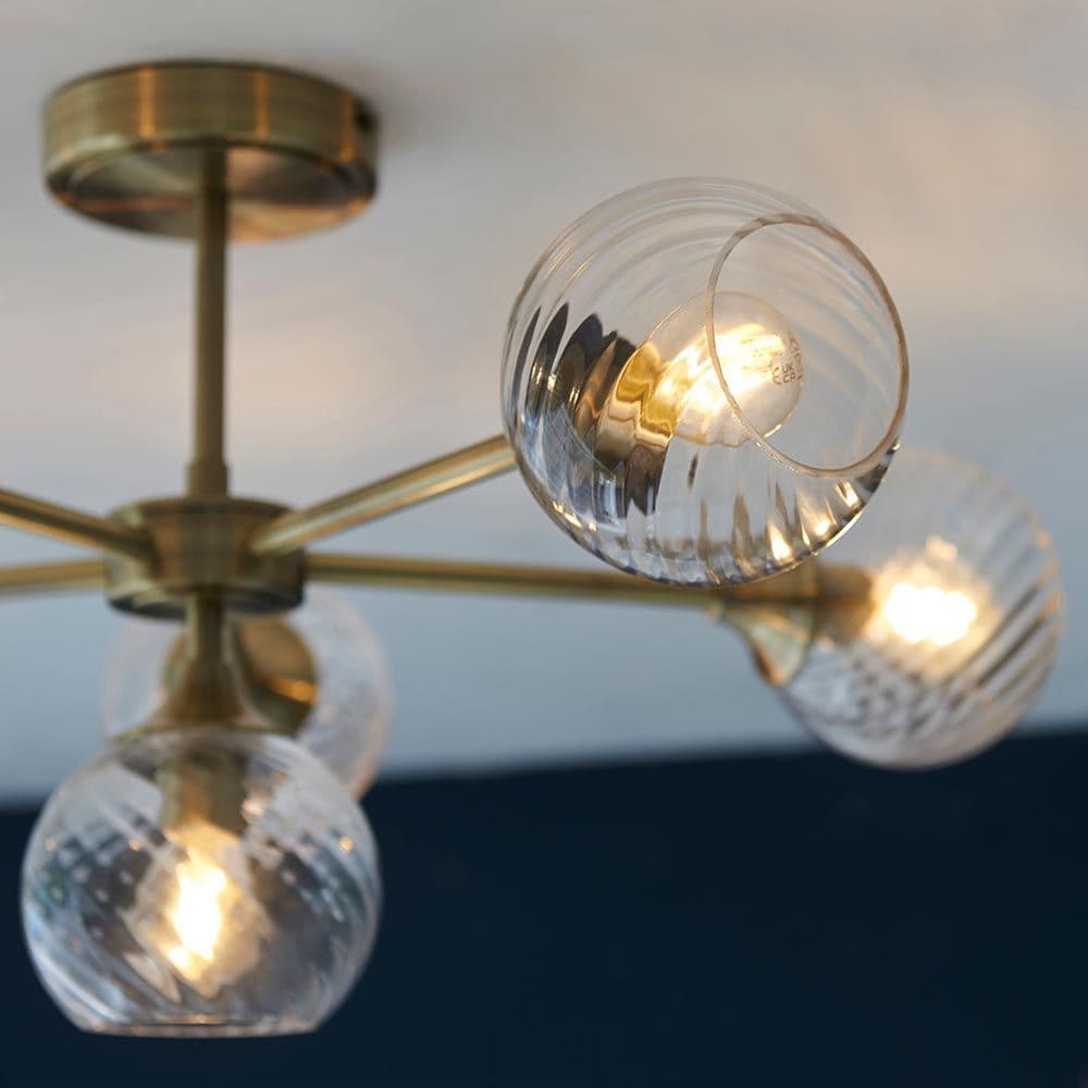 Endon Allegra 6lt Semi Flush 103171 By Massive Lighting