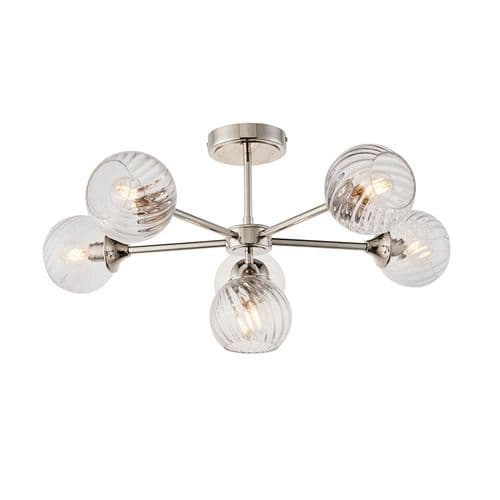 Endon Allegra 6lt Semi Flush 104050 By Massive Lighting