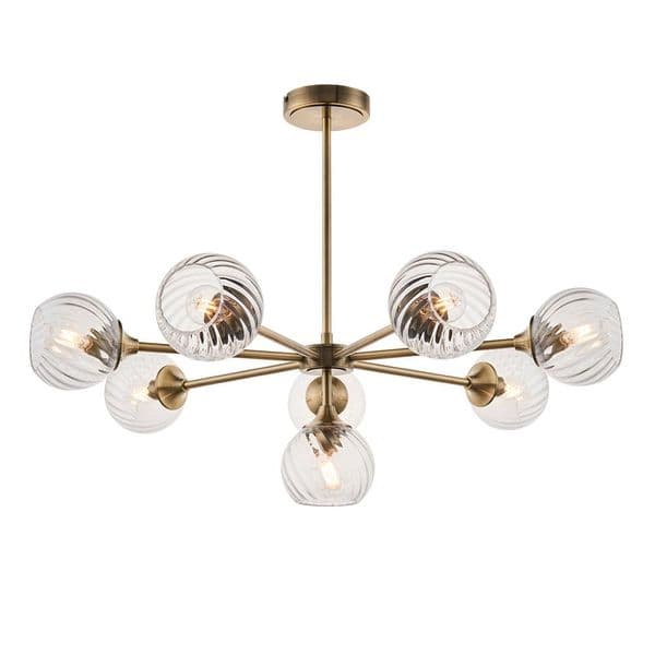 Endon Allegra 8lt Pendant 103172 By Massive Lighting