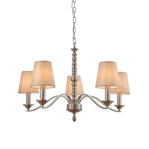 Endon Astaire 5lt Pendant ASTAIRE-5SN By Massive Lighting
