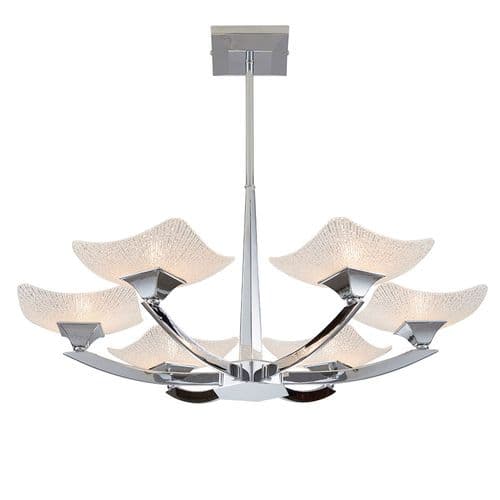 Endon Ayres 6lt Semi Flush AYRES-6CH By Massive Lighting