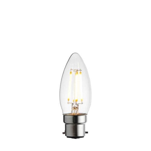 Endon B22 LED Filament Candle Dimmable 112118 By Massive Lighting