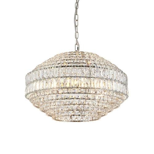 Endon Beatrice 5Lt Pendant - Chrome/Crystal 99155 By Massive Lighting