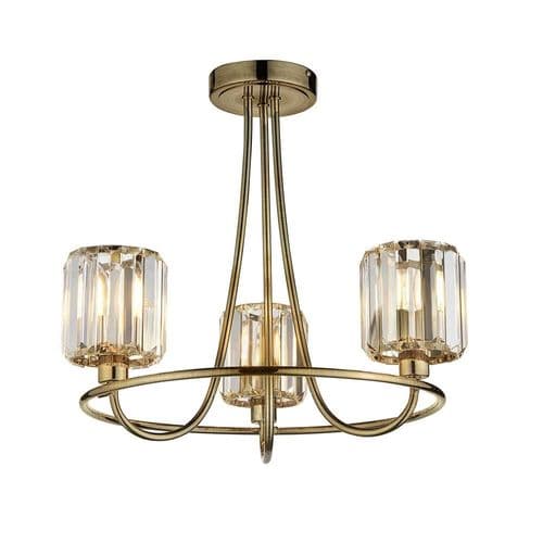 Endon Berenice 3lt Semi Flush 107801 By Massive Lighting