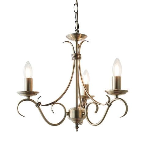 Endon Bernice 3lt Pendant 2030-3AN By Massive Lighting